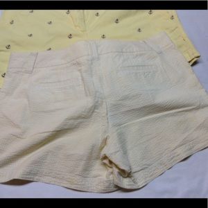 Two pair JCrew city fit shorts size 14